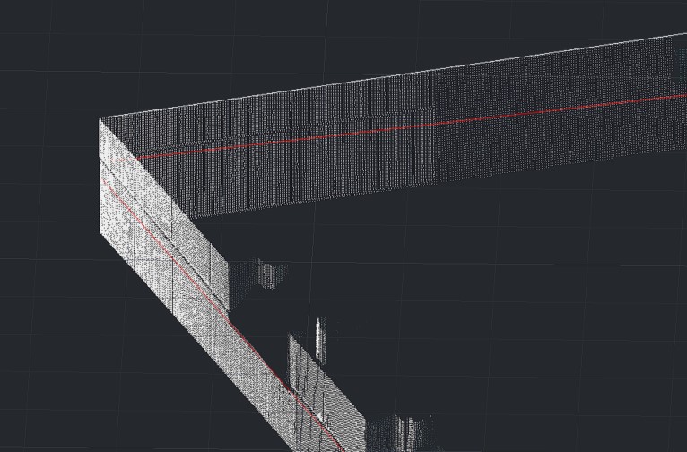 Подгонка линии контуров стен под облако точек в 3D по наилучшему совмещению